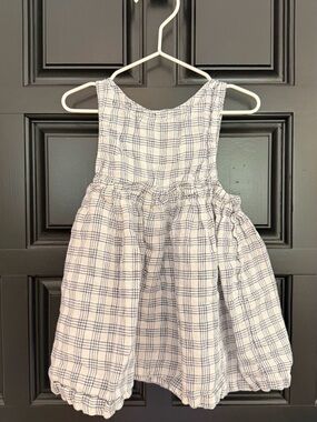 Kid 3T Marlow and Mae linen gingham sleeveless dress